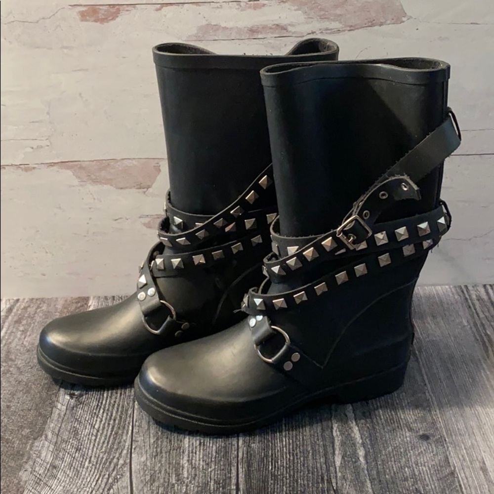Chooka moto studded rain boots